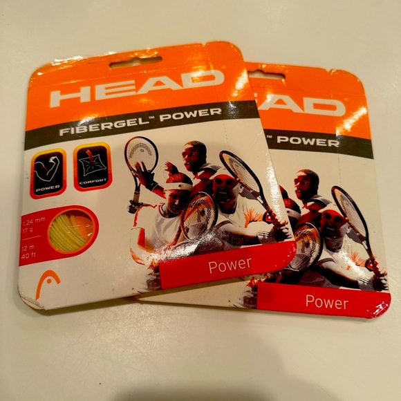 Head Other - HEAD Fibergel tennis strings 17g natural NWT unopened packs